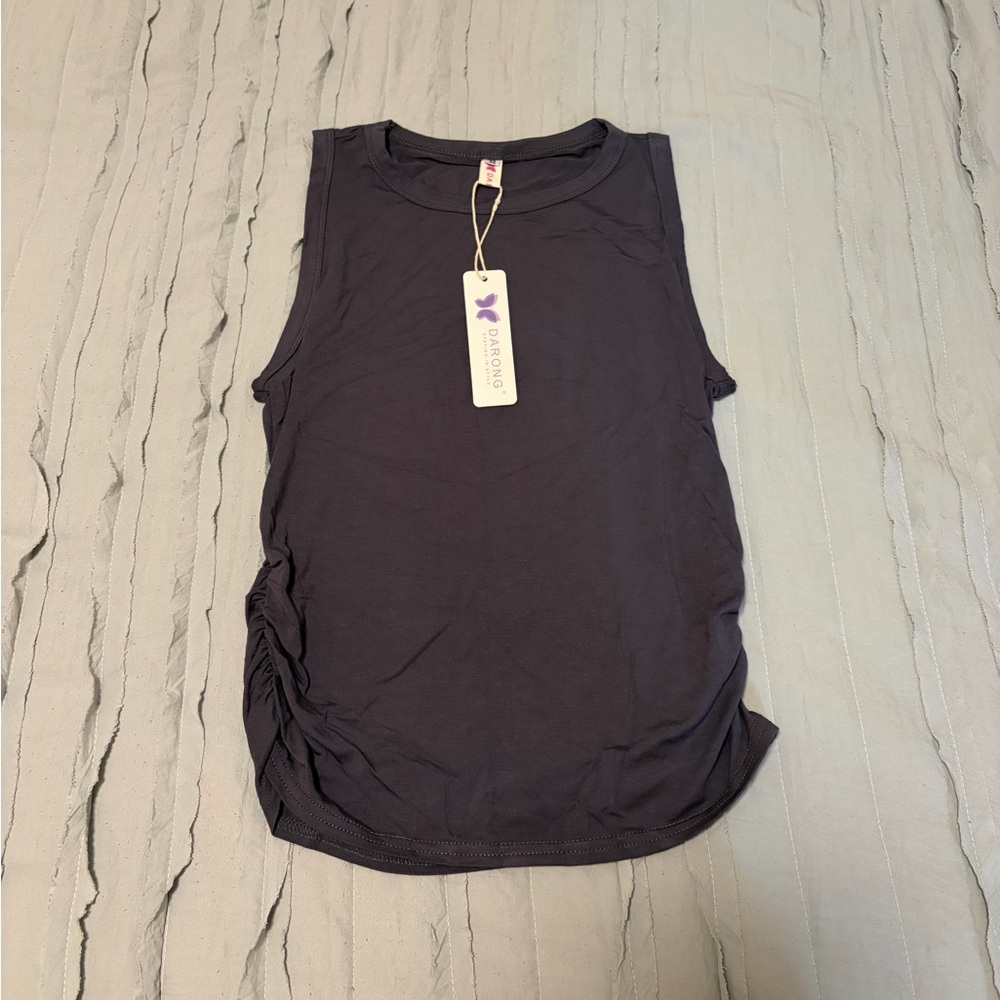 NWT Darong Sleeveless Rushed Top | Size M
